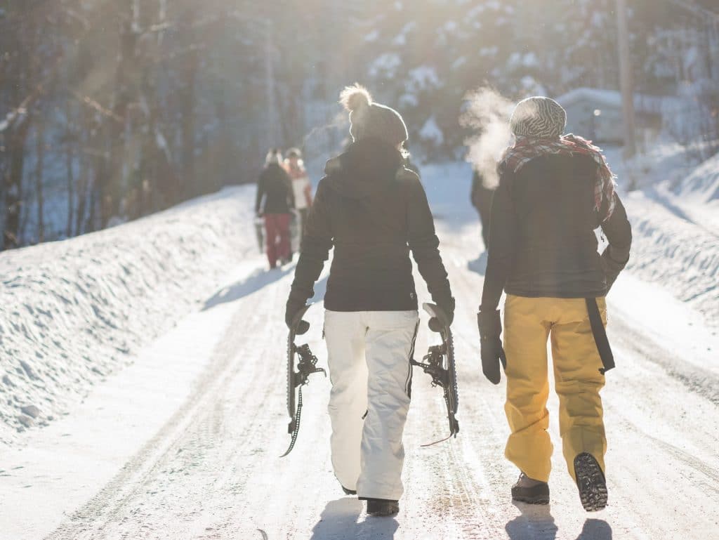 deux personnes ski